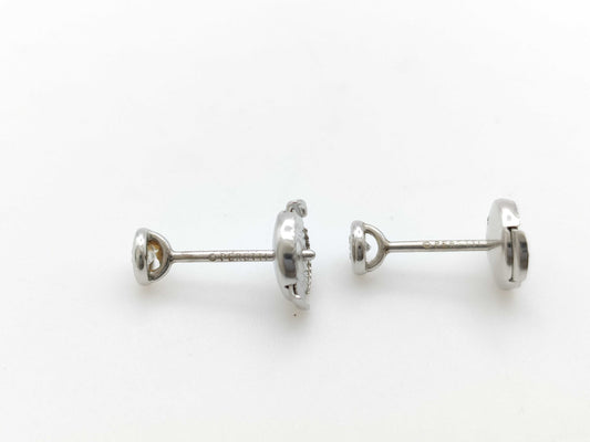Tiffany & Co. By the Yard Diamond PT950 2.2g Earrings 