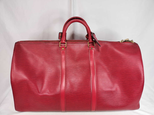 LOUIS VUITTON Epi Keepall 55 Boston Bag