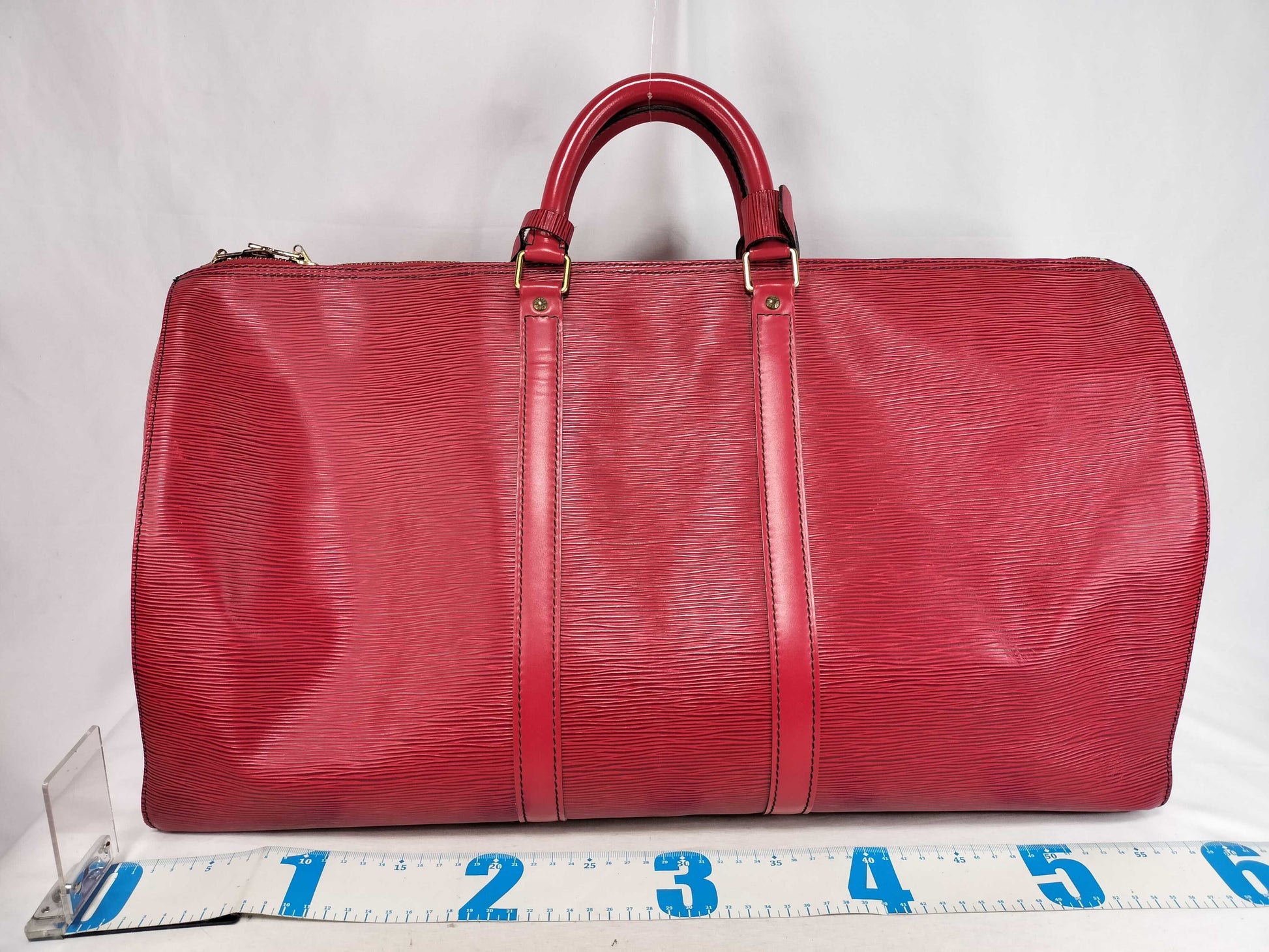 LOUIS VUITTON Epi Keepall 55 Boston Bag