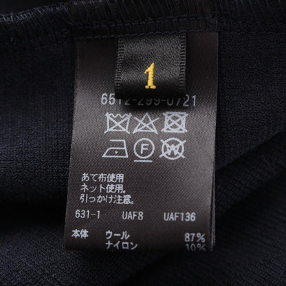 Drawer 24 Wool Ruffle Drawcord Sweatshirt 6512-299-0721 Navy Drawer 1 Tops