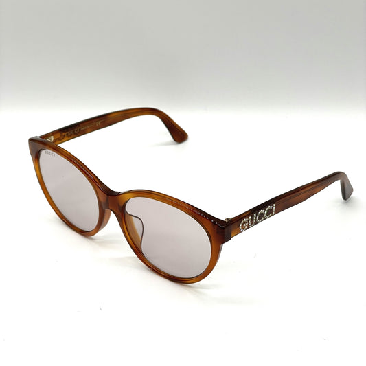 GUCCI Fox-Shaped Rhinestone Sunglasses GG0419SA Sunglasses & Glasses