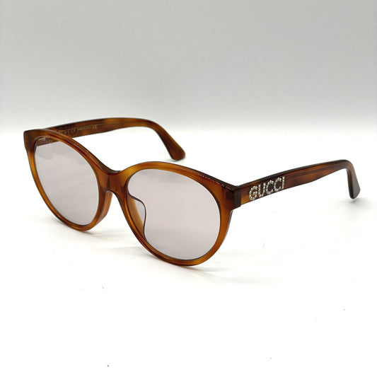 GUCCI Fox-Shaped Rhinestone Sunglasses GG0419SA Sunglasses & Glasses