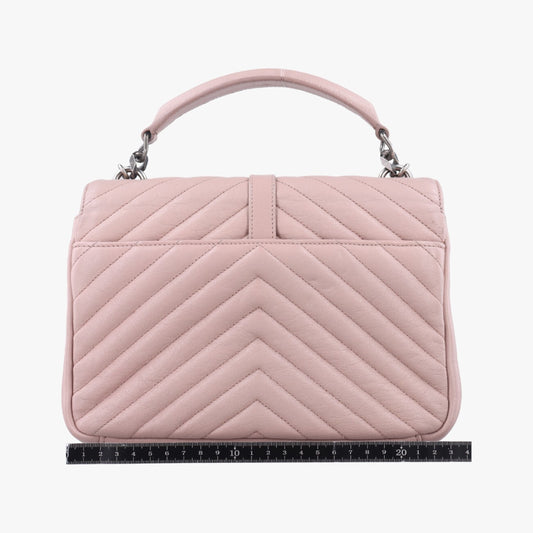 Yves Saint Laurent College Pink Leather Shoulder Bag 428056GUE428056.1216