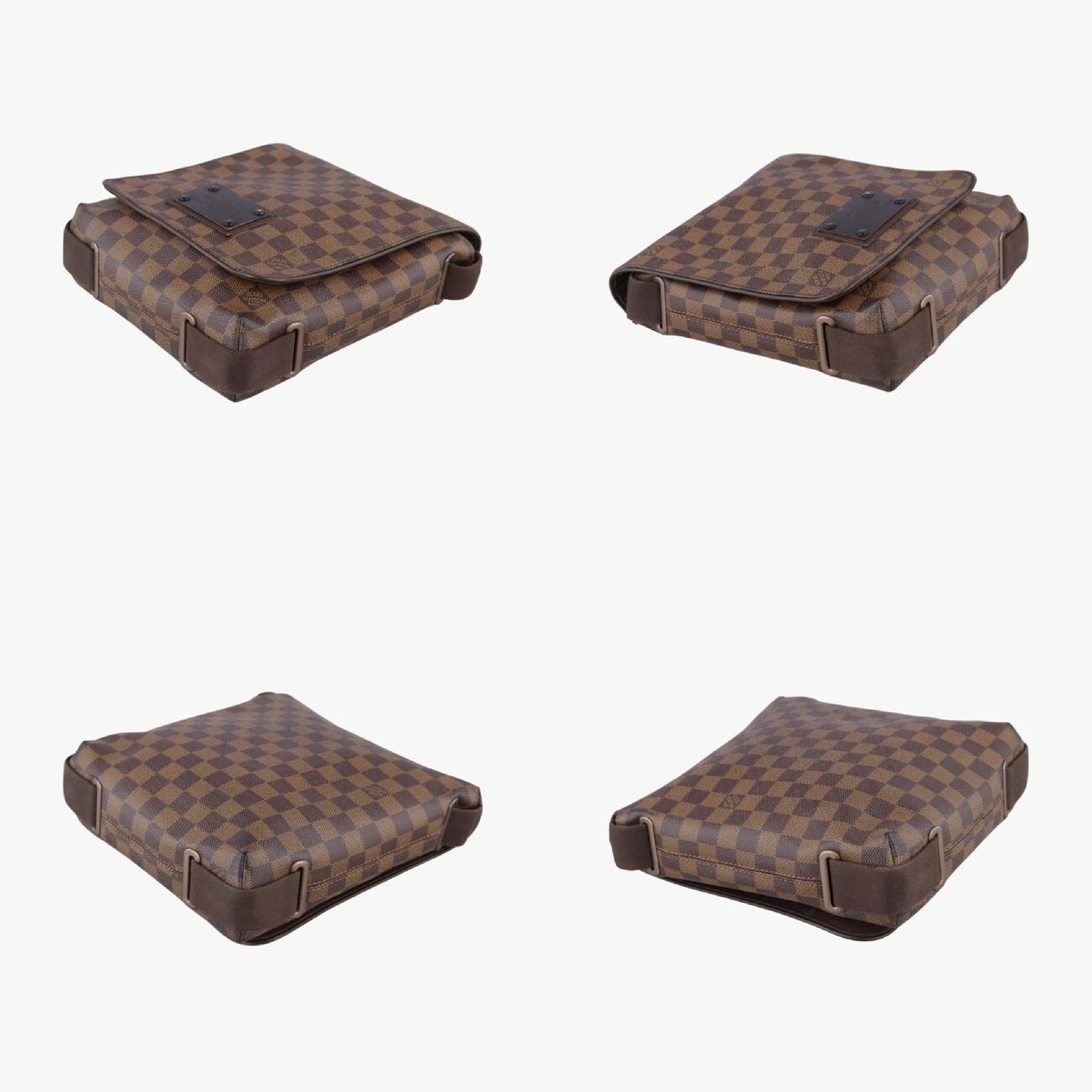 LOUIS VUITTON Brooklyn PM Ebene Damier Canvas Shoulder Bag N51210SR5008