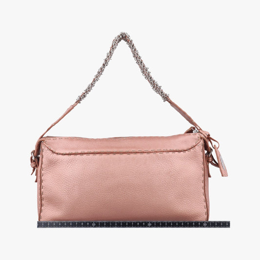 FENDI Selleria Pink Golden Leather Handbag 8BR3783539-8BR378-NDU-039