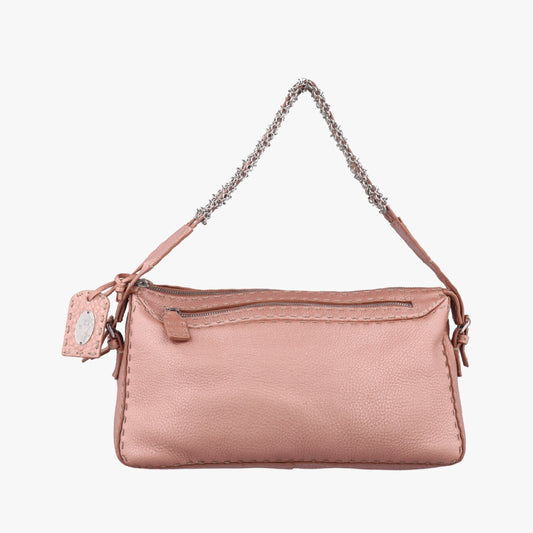 FENDI Selleria Pink Golden Leather Handbag 8BR3783539-8BR378-NDU-039