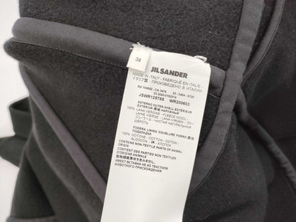 JILSANDER Jil Sander Wool Coat Virgin Wool Black Coat