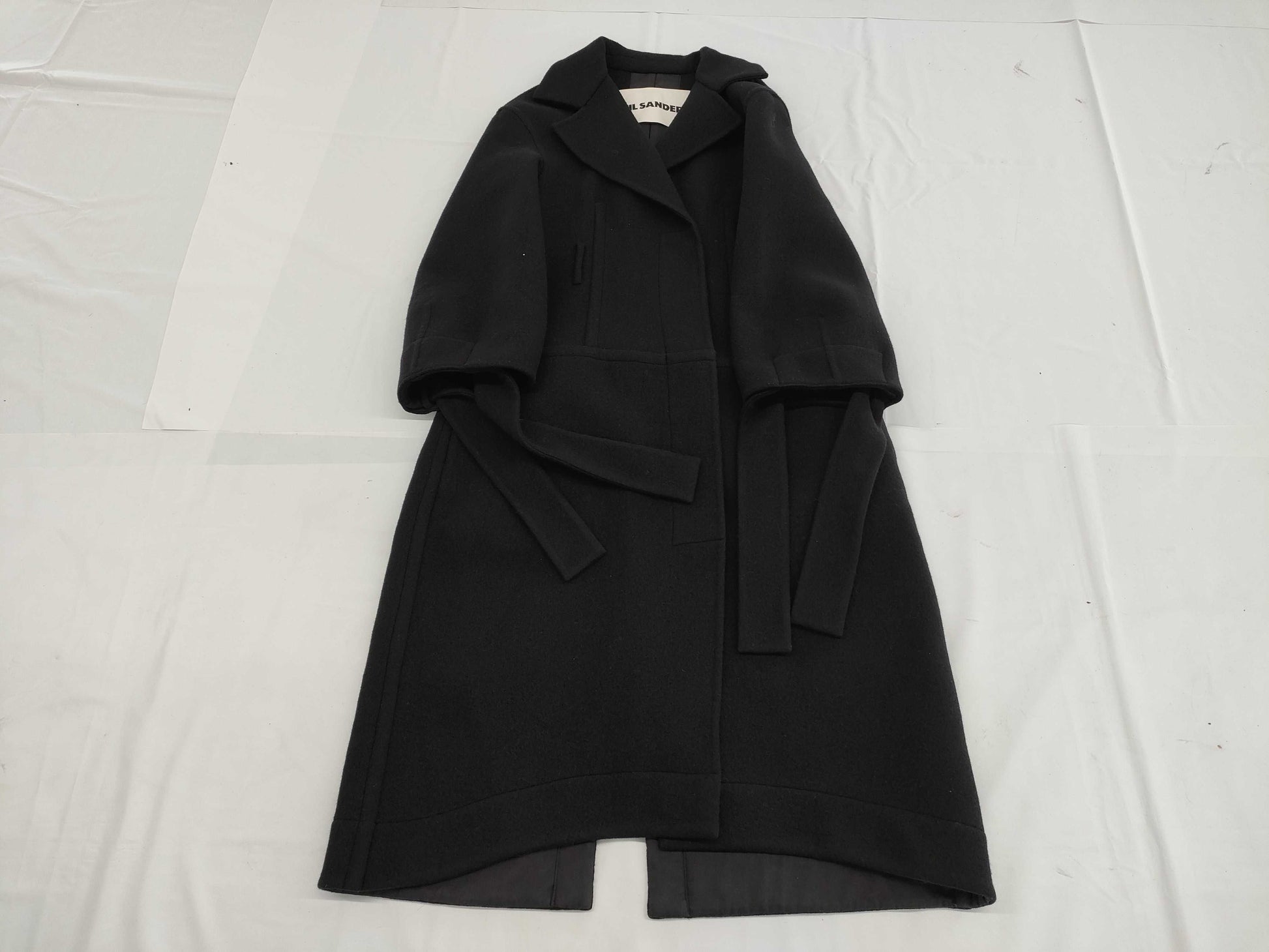 JILSANDER Jil Sander Wool Coat Virgin Wool Black Coat