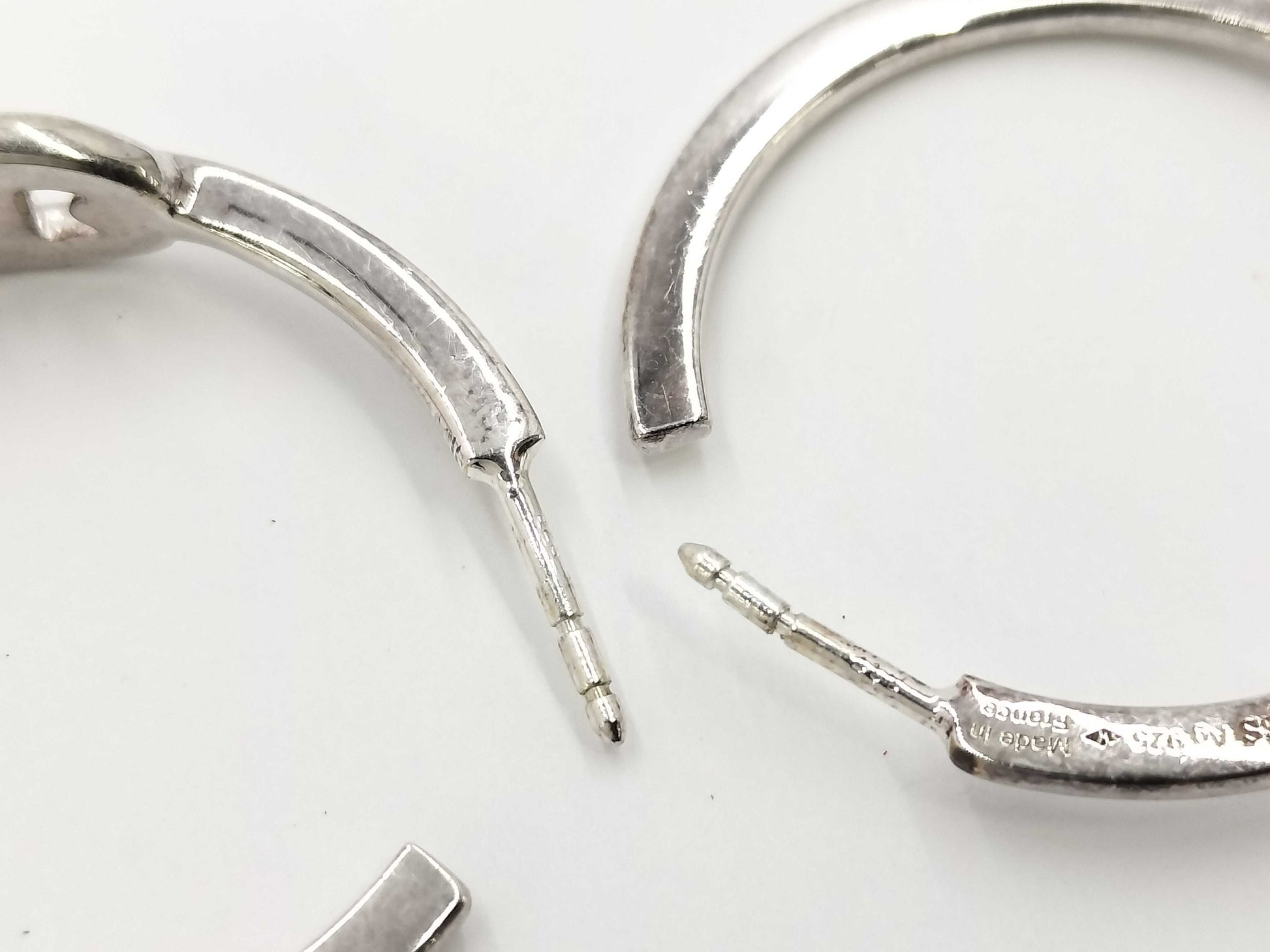 HERMES Chaine d'Ancre Hoop Earrings in Silver 925 / 23O383194