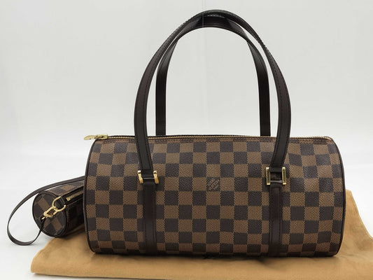LOUIS VUITTON Damier Papillon Handbag with Pouch MB0035