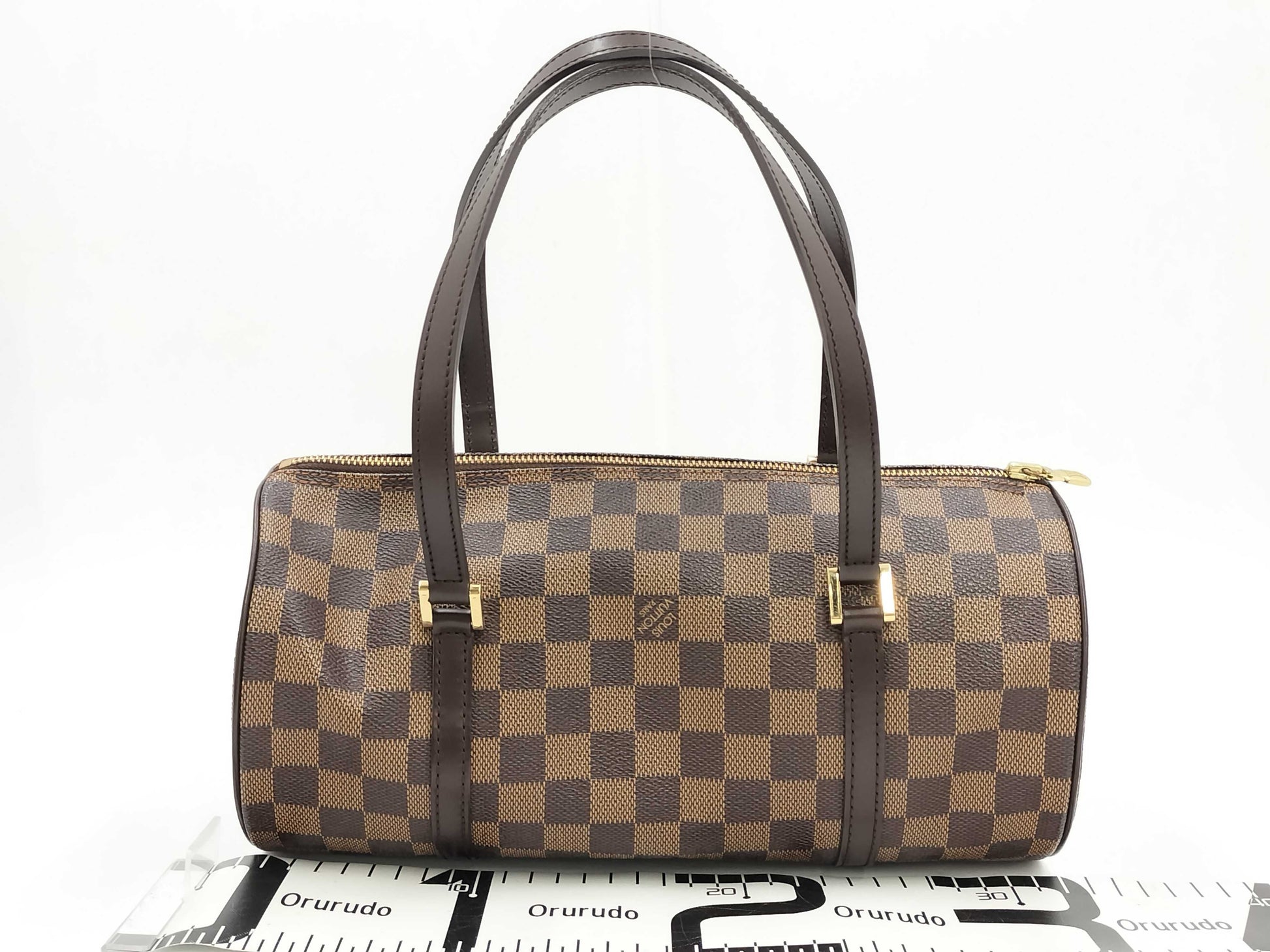 LOUIS VUITTON Damier Papillon Handbag with Pouch MB0035