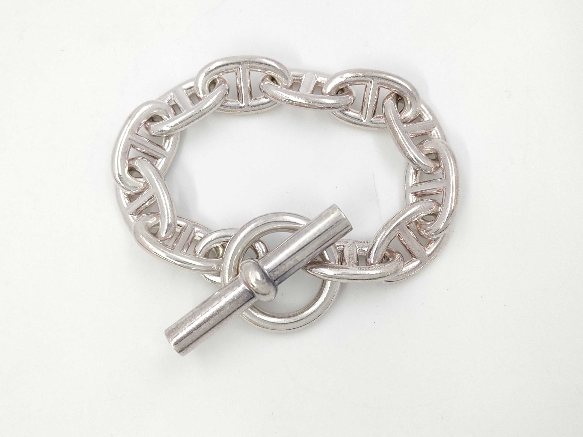 HERMES Chaine d'Ancre TGM Bracelet, 10 Links, 20D272236, Bracelet/Bangle