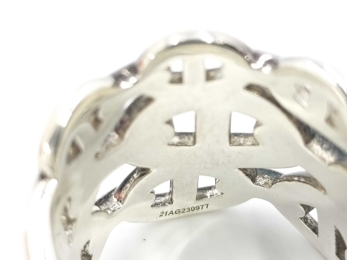 HERMES Chaine d'Ancre Enchaine GM Ring #57 21AG230977 Ring
