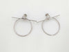 HERMES Hoop Earrings, Medium, Silver 925, 22S518634