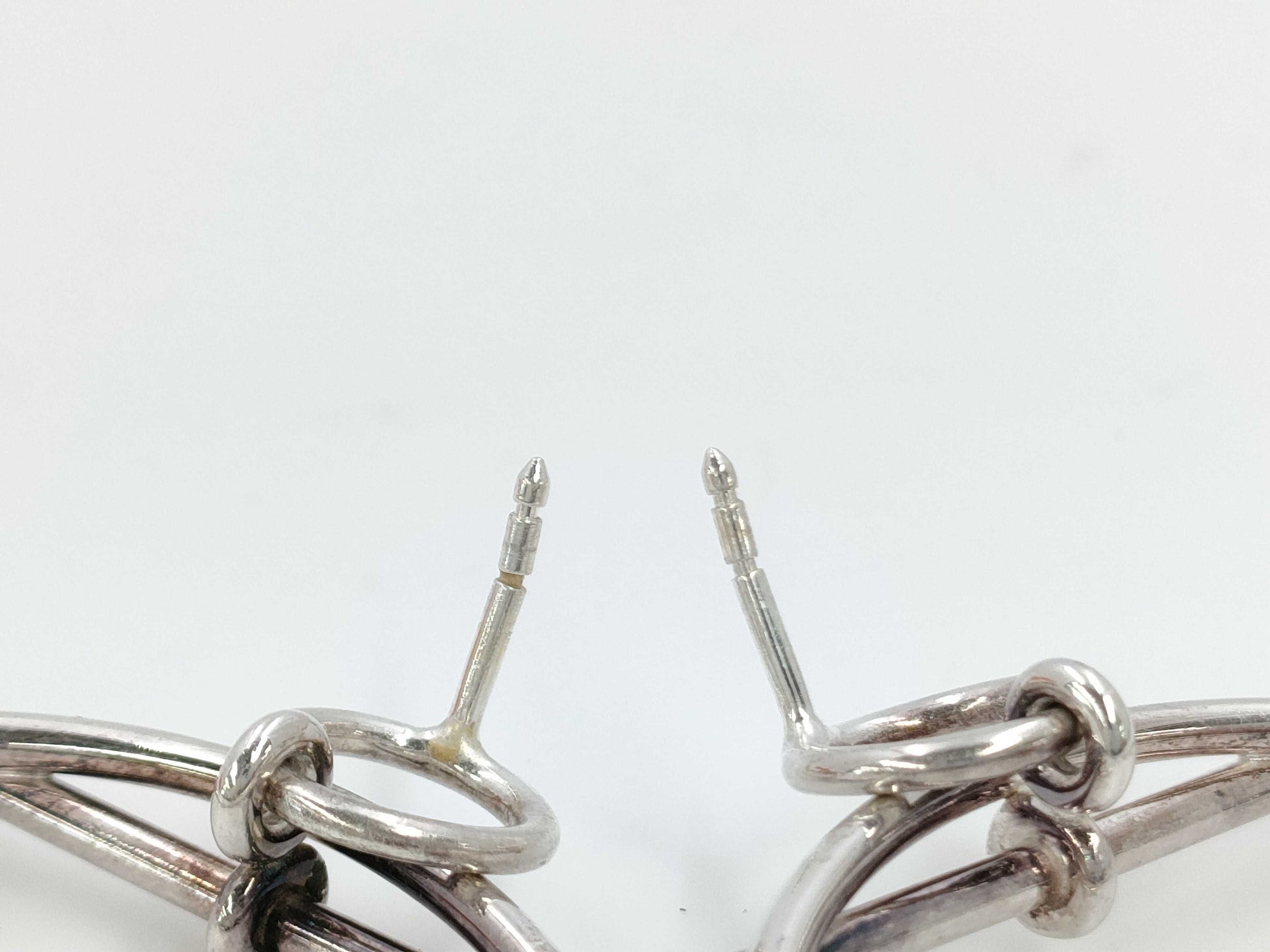 HERMES Hoop Earrings, Medium, Silver 925, 22S518634