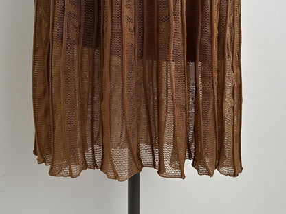 Mame Kurogouchi Knit Pleated Skirt, 1 Size