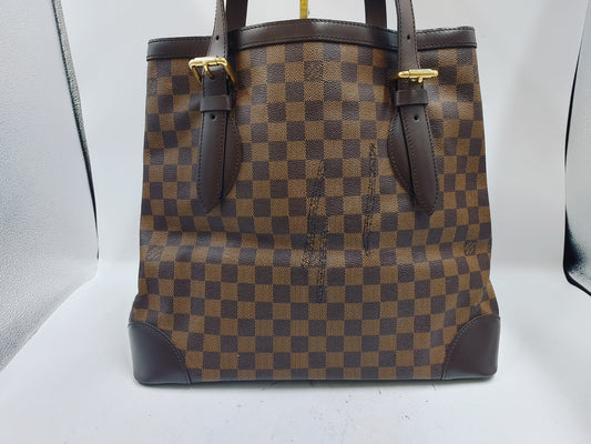 LOUIS VUITTON Damier Hampstead MM N51204 SP0067 PVC Brown Tote Bag
