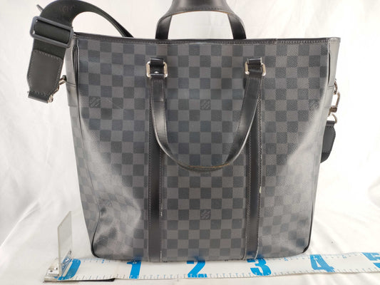 LOUIS VUITTON Damier Graphite Louis Vuitton Graphite Tadao Tote Bag N51192 DU1152