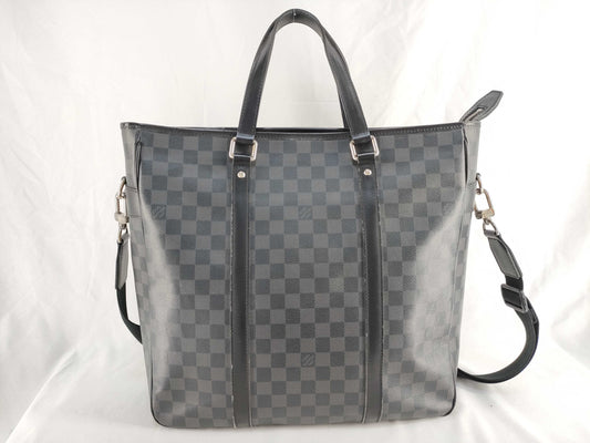 LOUIS VUITTON Damier Graphite Louis Vuitton Graphite Tadao Tote Bag N51192 DU1152