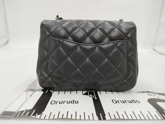 CHANEL Caviar Skin Chanel Matelasse Shoulder Bag