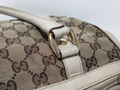 GUCCI GG Canvas Gucci Bag Mini Boston Bag Handbag