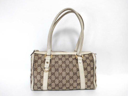 GUCCI GG Canvas Gucci Bag Mini Boston Bag Handbag