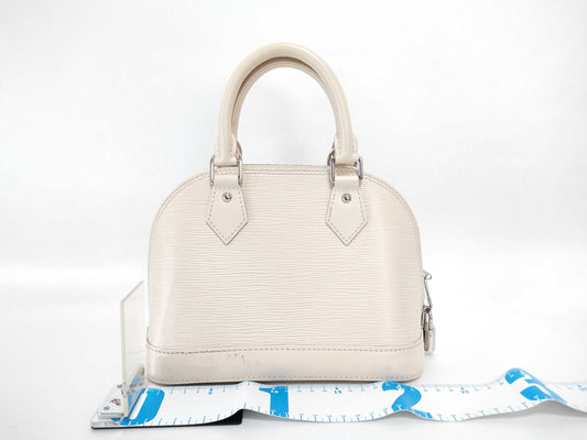LOUIS VUITTON Epi LV Bag Epi Alma BB Leather Bag Handbag