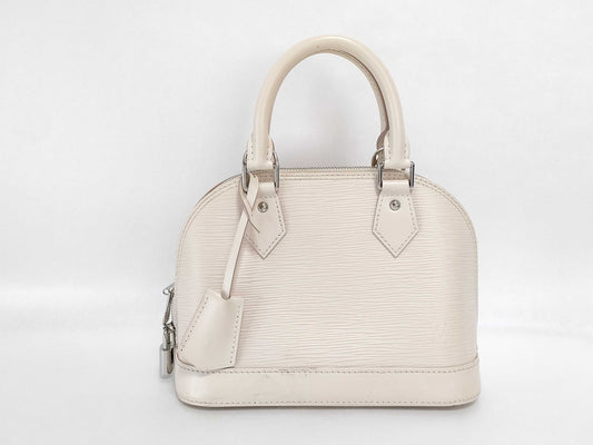 LOUIS VUITTON Epi LV Bag Epi Alma BB Leather Bag Handbag