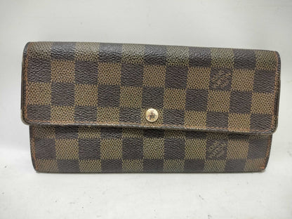 LOUIS VUITTON Damier Damier Portefeuille Sarah Wallet N61734/CA4087