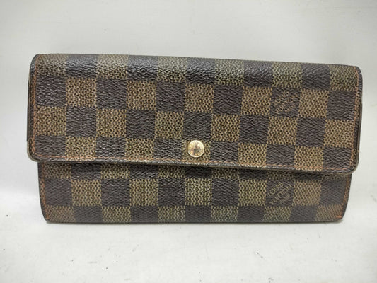 LOUIS VUITTON Damier Damier Portefeuille Sarah Wallet N61734/CA4087