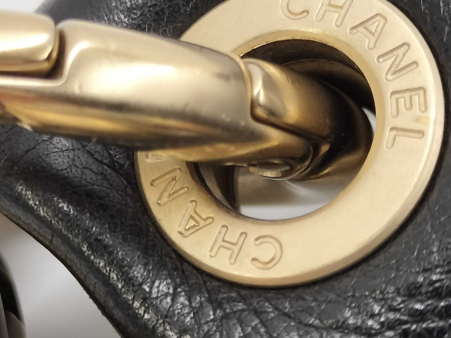 CHANEL Lambskin Handbag Bucket Handbag
