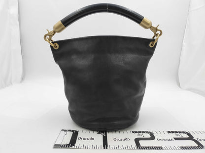 CHANEL Lambskin Handbag Bucket Handbag