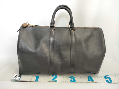 LOUIS VUITTON Epi Keepall 45 Noir Boston Bag M59062/VI1903