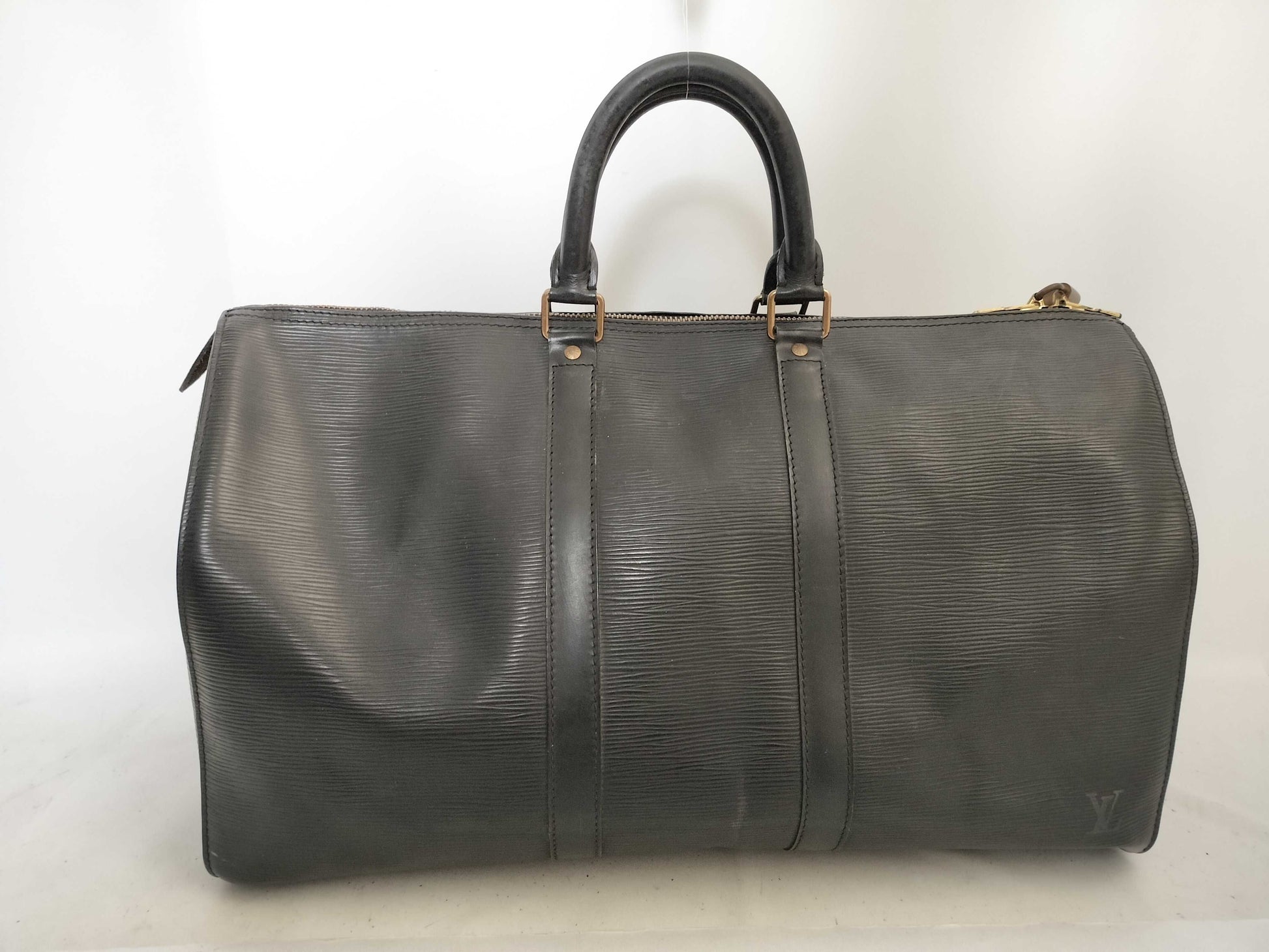 LOUIS VUITTON Epi Keepall 45 Noir Boston Bag M59062/VI1903
