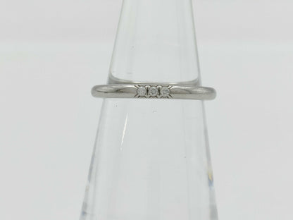 Tiffany & Co. Band 3PD PT950 3.2g Ring 