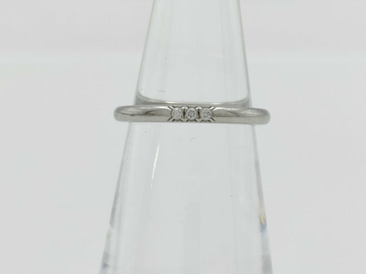 Tiffany & Co. Band 3PD PT950 3.2g Ring 