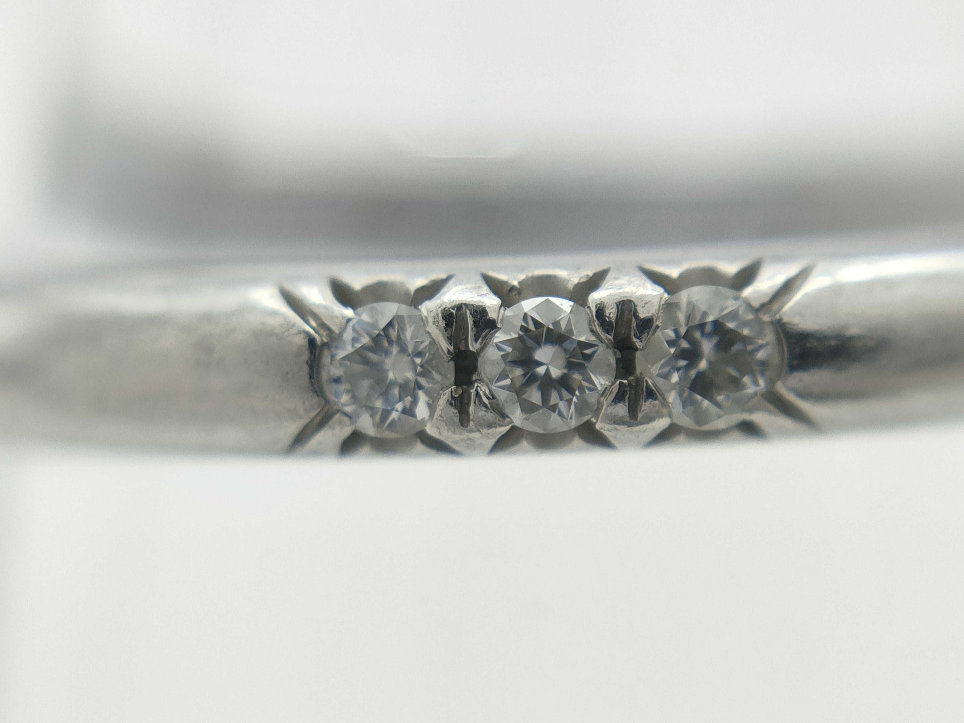 Tiffany & Co. Band 3PD PT950 3.2g Ring 