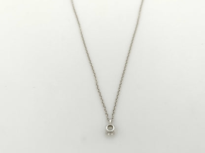 Tiffany & Co. Solitaire 1PD PT950 2.3g Necklace 