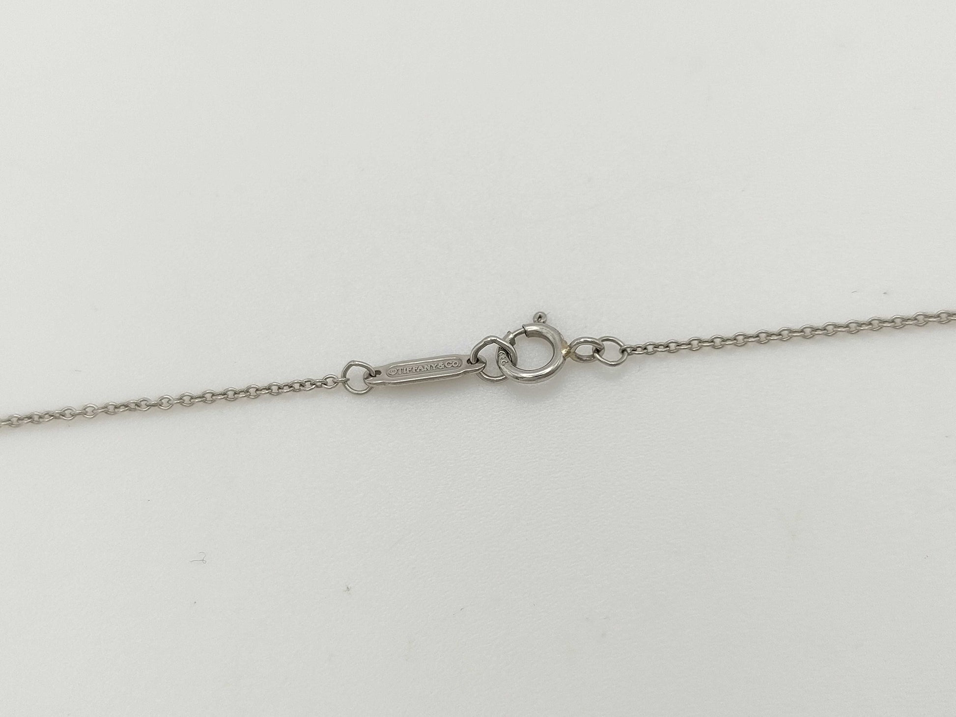 Tiffany & Co. Solitaire 1PD PT950 2.3g Necklace 