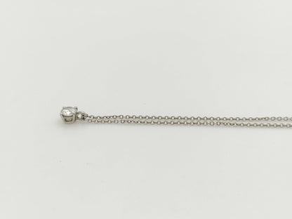 Tiffany & Co. Solitaire 1PD PT950 2.3g Necklace 