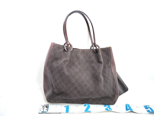 GUCCI GG Canvas Handbag with Pouch Tote Bag