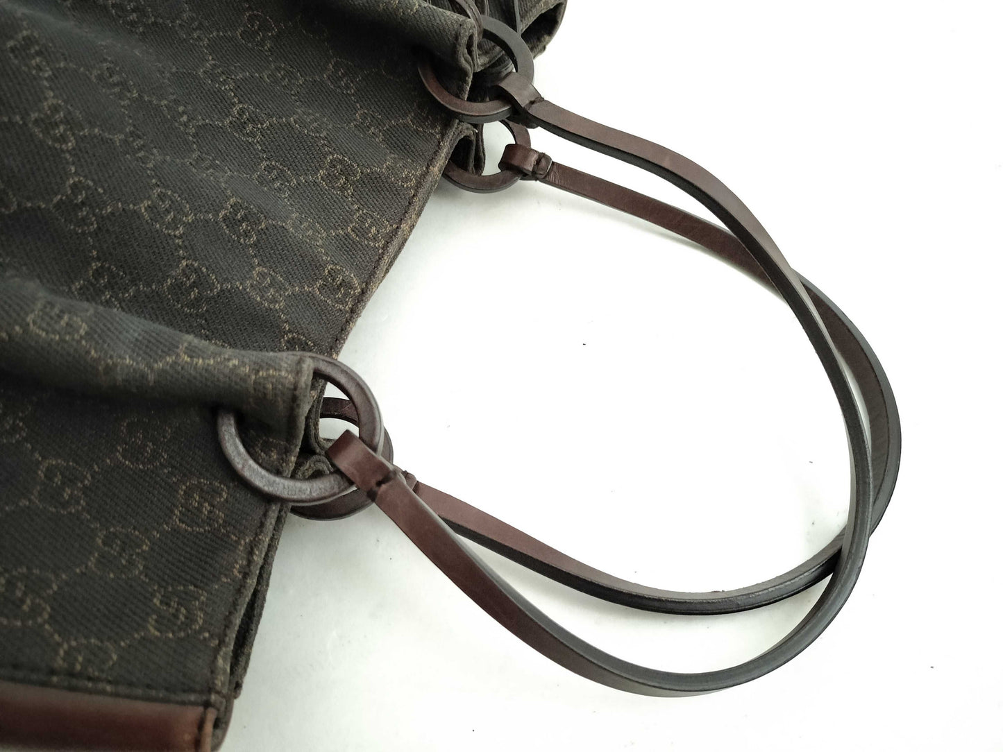 GUCCI GG Canvas Handbag with Pouch Tote Bag