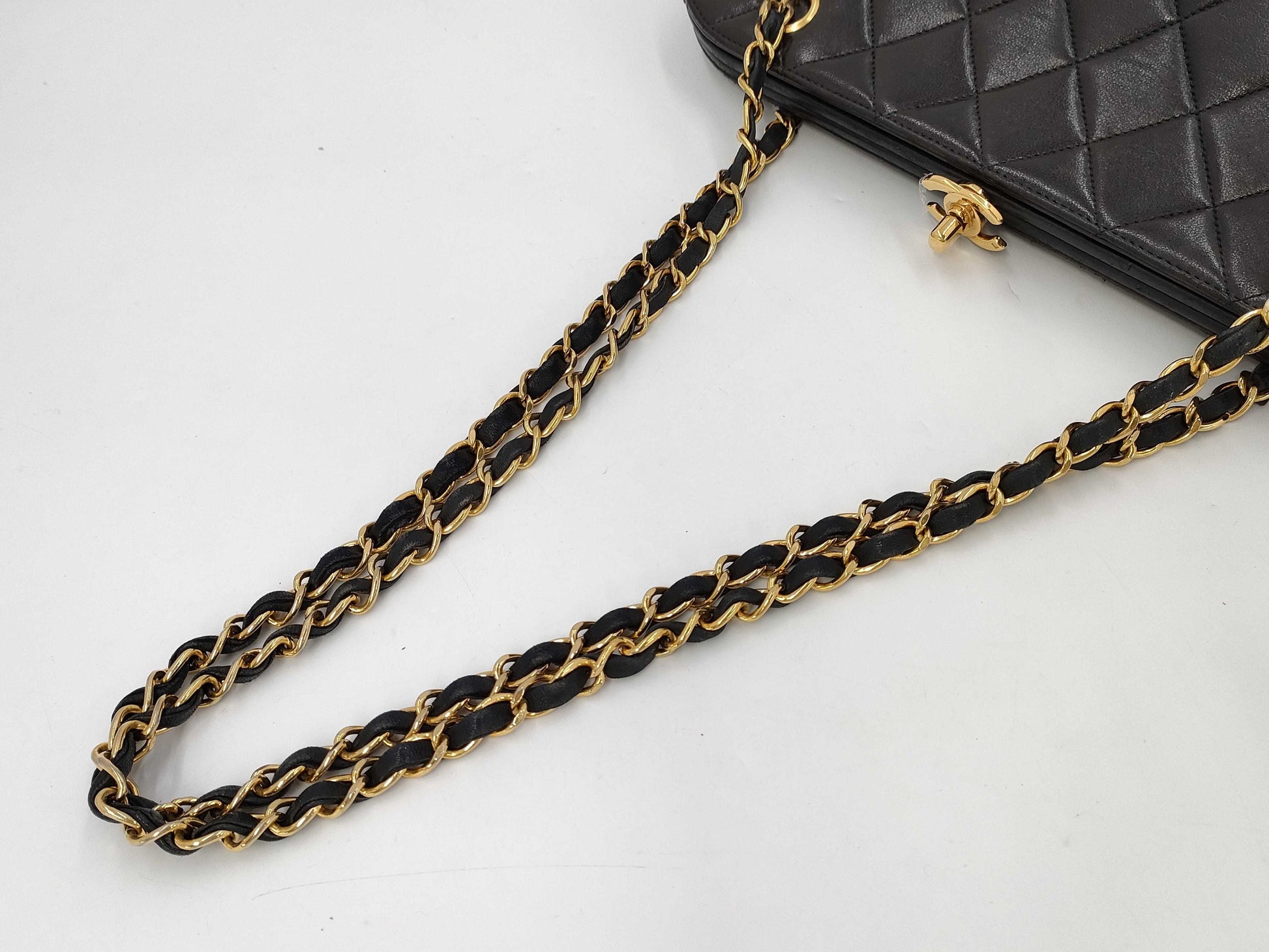 CHANEL Matelasse Lamb Turnlock Shoulder Tote Bag with Seal