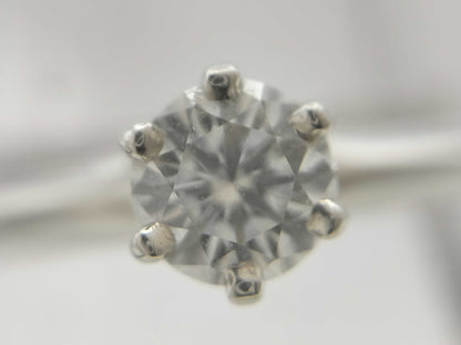 Tiffany & Co. Solitaire D0.23ct PT950 3.2g Ring 