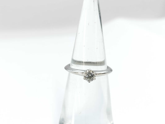 Tiffany & Co. Solitaire D0.23ct PT950 3.2g Ring 