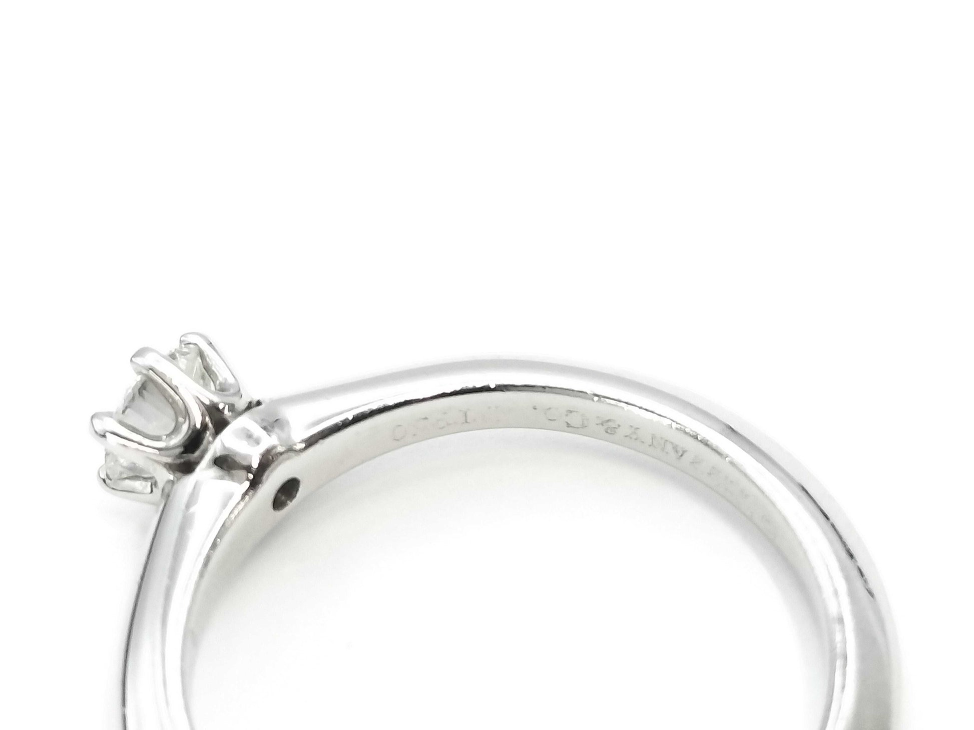 Tiffany & Co. Solitaire D0.23ct PT950 3.2g Ring 