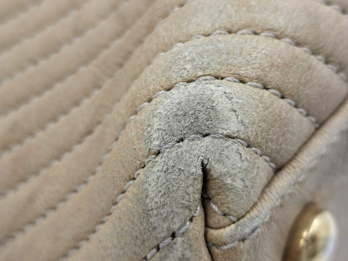 CHANEL V-stitch tote bag with Coco mark