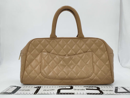 CHANEL Caviar Coco Mini Handbag/Mini Boston Bag with Seal