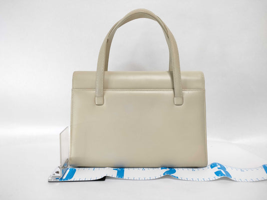 GIVENCHY Logo Leather Handbag Beige Licensed Handbag