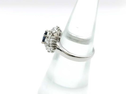 S 0.73ct D 0.60ct PT900 6.5g Ring 